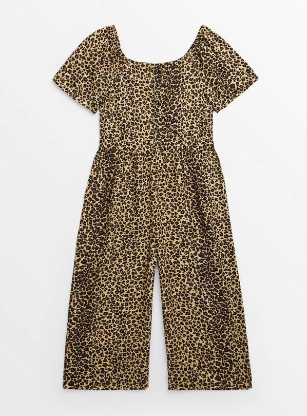 Leopard Print Woven Jumpsuit 14 years